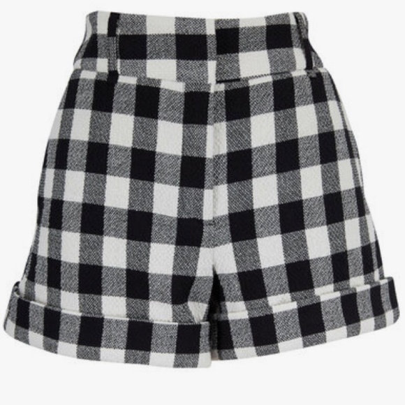 Veronica Beard Carito Textured Gingham Shorts - Picture 7 of 8